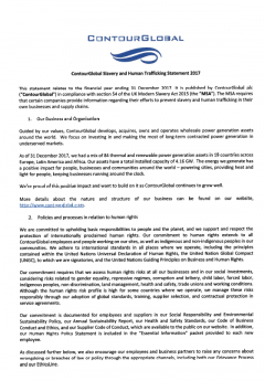 Modern Slavery Statement